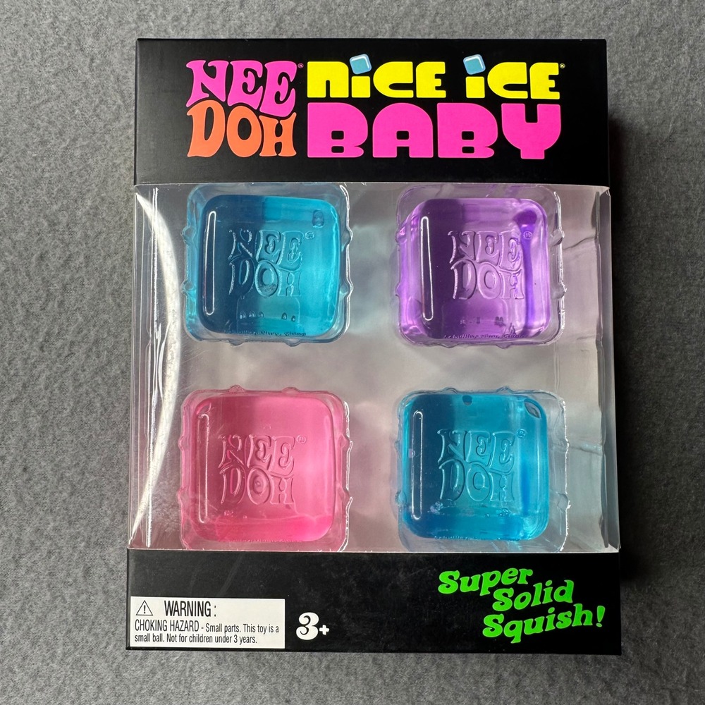 Schylling NeeDoh Nice Ice Baby Unisex OS Multi Color 4 Pack Squishy Fidget Toy
